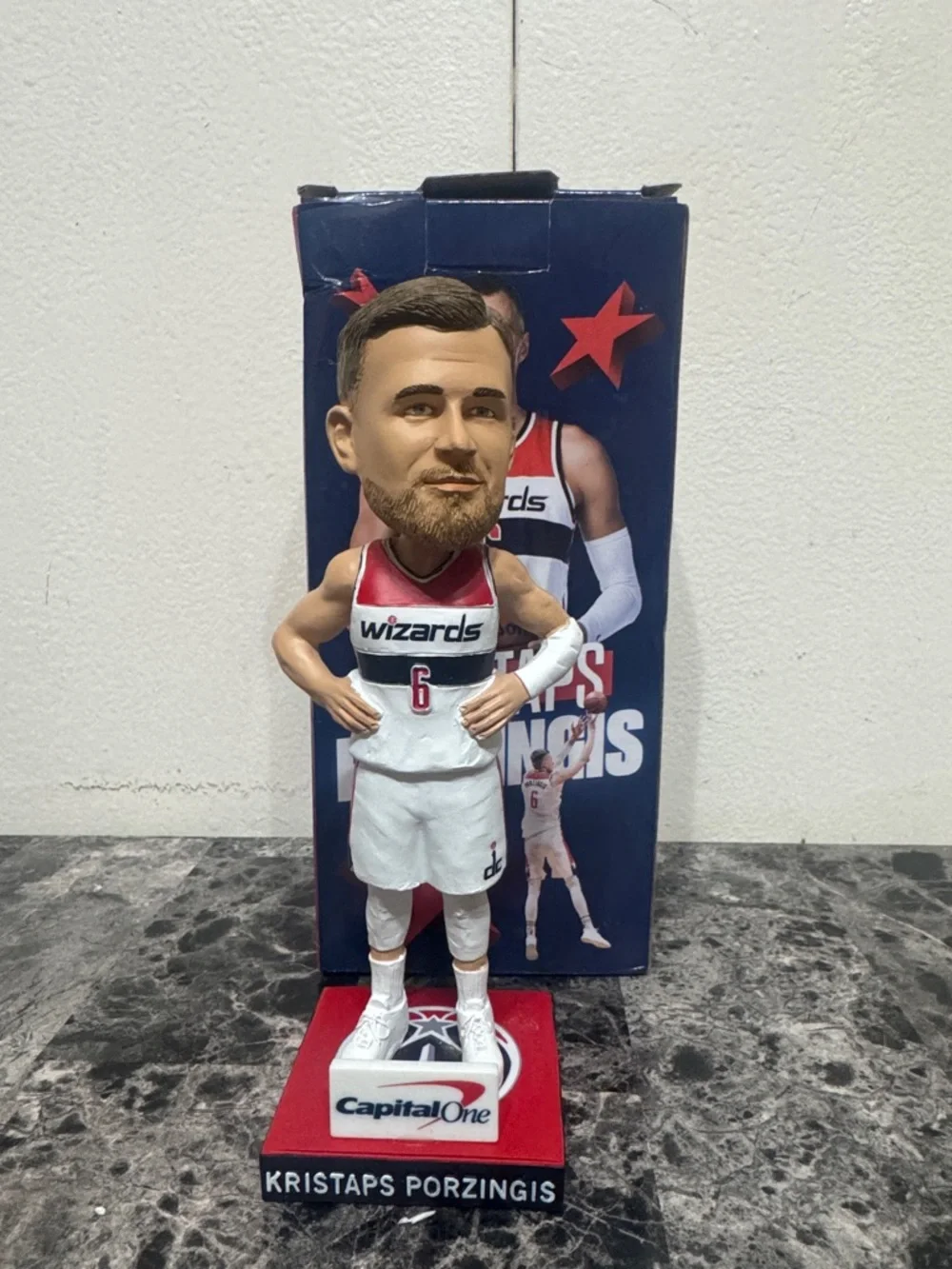 Kristaps Porzingis Bobblehead Washington Wizards NBA Collectible